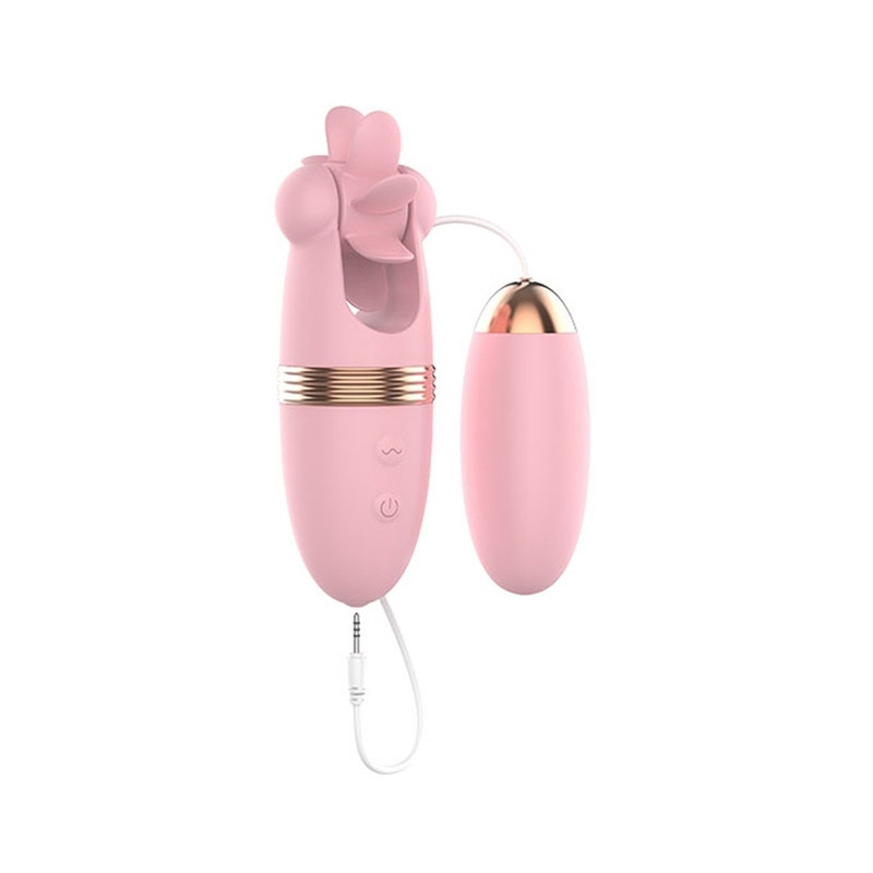 Generique Stimulateur de clitoris rotatif Magic Roll 13cm Rose